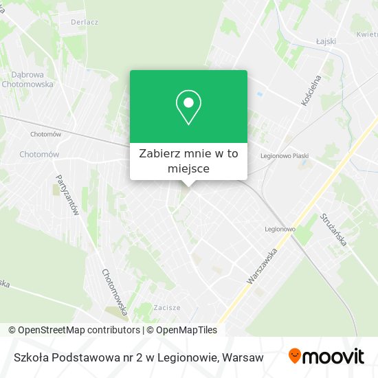 Mapa Szkoła Podstawowa nr 2 w Legionowie