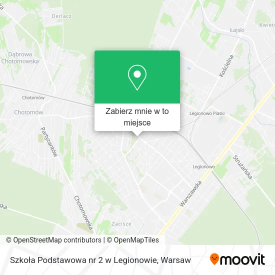 Mapa Szkoła Podstawowa nr 2 w Legionowie