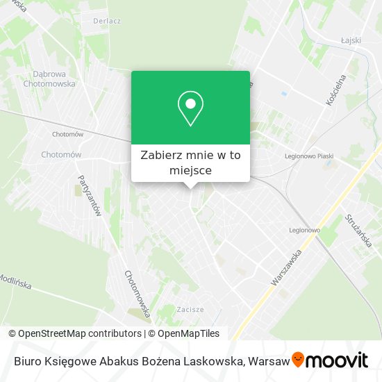 Mapa Biuro Księgowe Abakus Bożena Laskowska