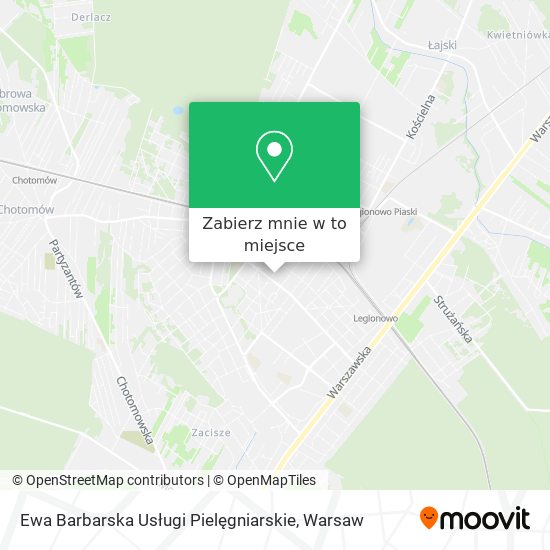 Mapa Ewa Barbarska Usługi Pielęgniarskie