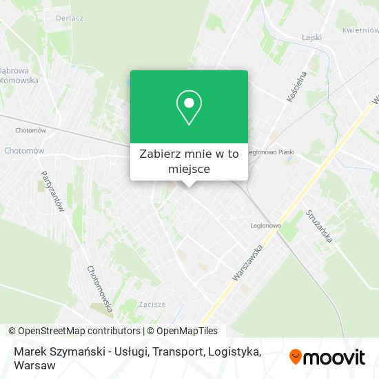 Mapa Marek Szymański - Usługi, Transport, Logistyka