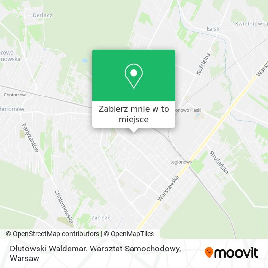 Mapa Dłutowski Waldemar. Warsztat Samochodowy