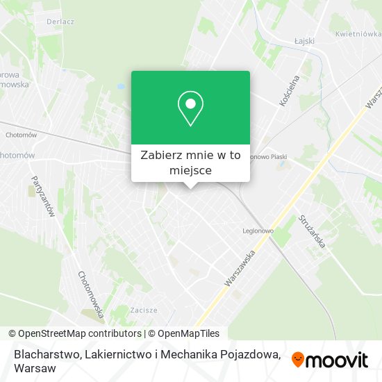 Mapa Blacharstwo, Lakiernictwo i Mechanika Pojazdowa