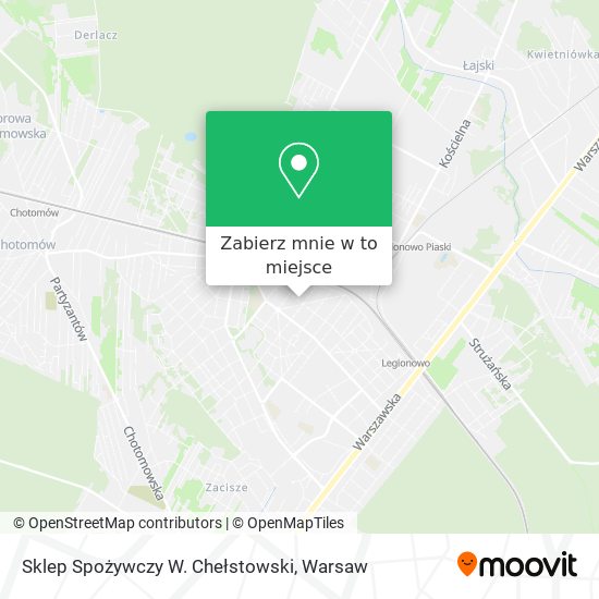 Mapa Sklep Spożywczy W. Chełstowski