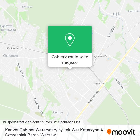 Mapa Karivet Gabinet Weterynaryjny Lek Wet Katarzyna A Szczesniak Baran