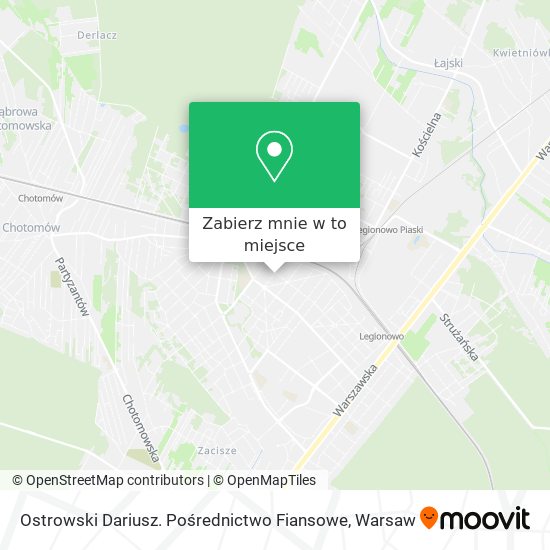 Mapa Ostrowski Dariusz. Pośrednictwo Fiansowe