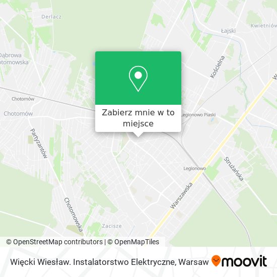 Mapa Więcki Wiesław. Instalatorstwo Elektryczne