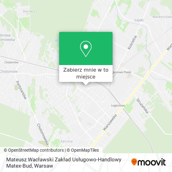 Mapa Mateusz Wacławski Zakład Usługowo-Handlowy Matex-Bud