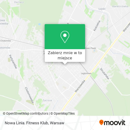 Mapa Nowa Linia. Fitness Klub