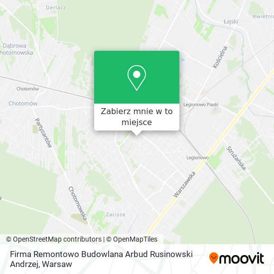 Mapa Firma Remontowo Budowlana Arbud Rusinowski Andrzej