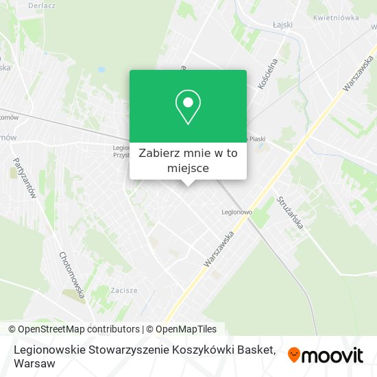 Mapa Legionowskie Stowarzyszenie Koszykówki Basket