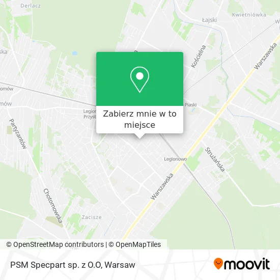 Mapa PSM Specpart sp. z O.O
