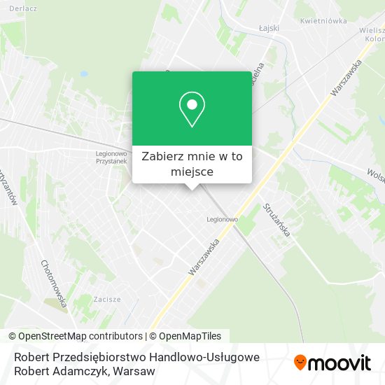 Mapa Robert Przedsiębiorstwo Handlowo-Usługowe Robert Adamczyk