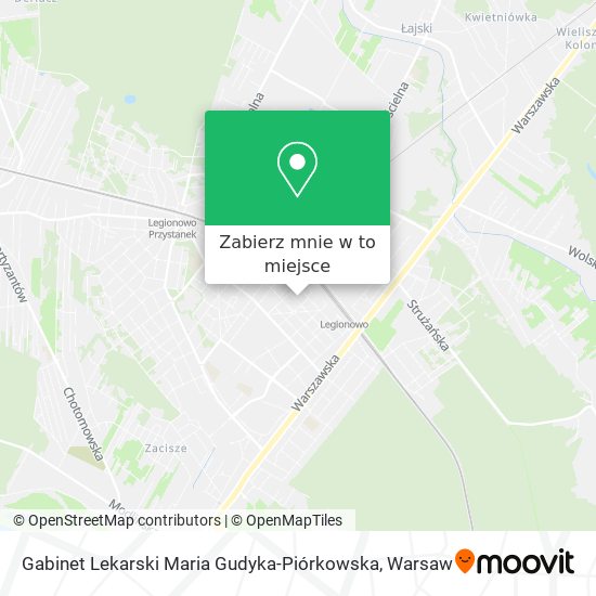 Mapa Gabinet Lekarski Maria Gudyka-Piórkowska