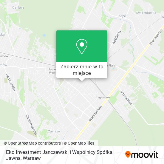 Mapa Eko Investment Janczewski i Wspólnicy Spółka Jawna