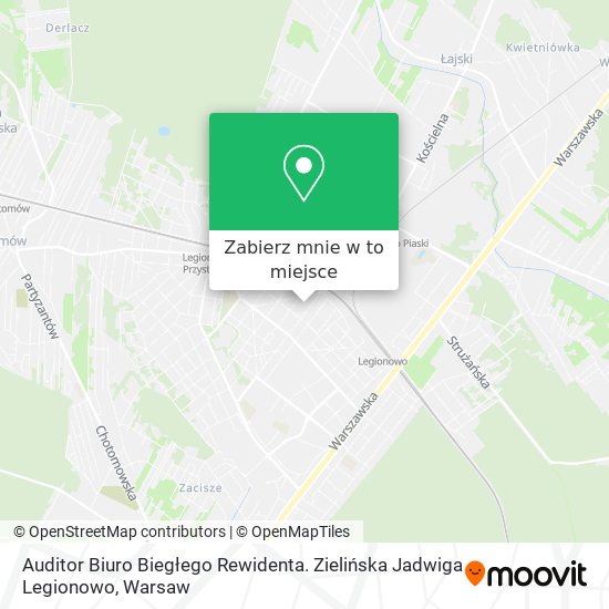 Mapa Auditor Biuro Biegłego Rewidenta. Zielińska Jadwiga Legionowo