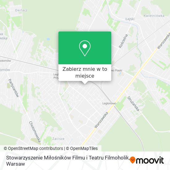 Mapa Stowarzyszenie Miłośników Filmu i Teatru Filmoholik