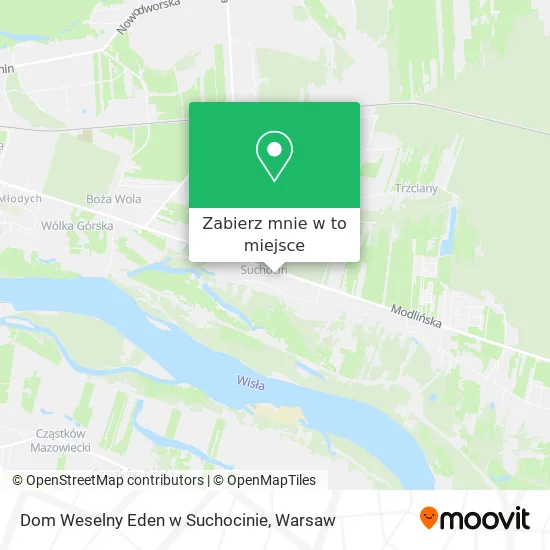 Mapa Dom Weselny Eden w Suchocinie