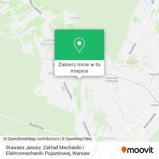 Mapa Stawasz Janusz. Zakład Mechaniki i Elektromechaniki Pojazdowej