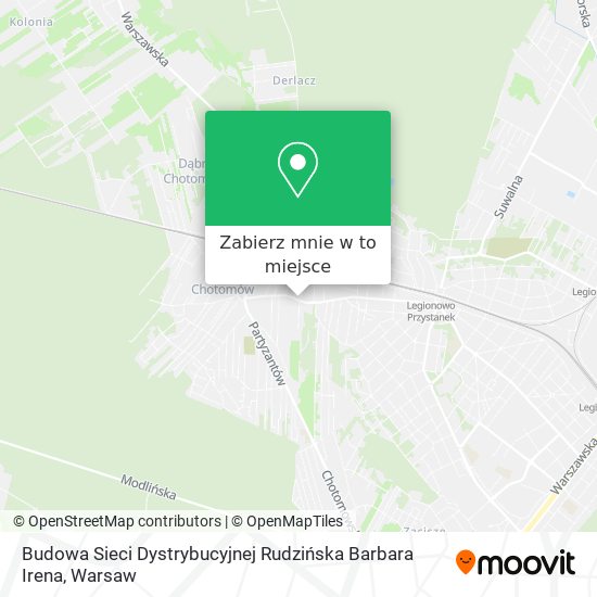 Mapa Budowa Sieci Dystrybucyjnej Rudzińska Barbara Irena