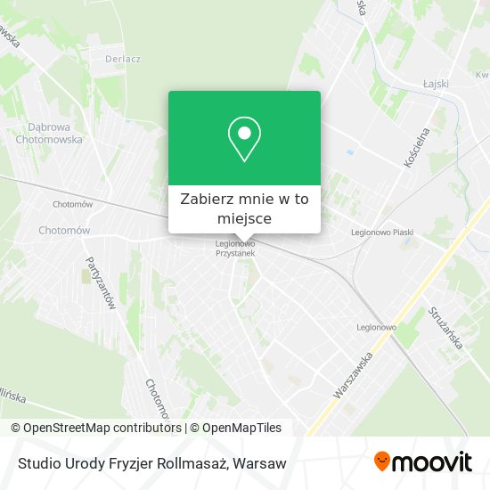 Mapa Studio Urody Fryzjer Rollmasaż