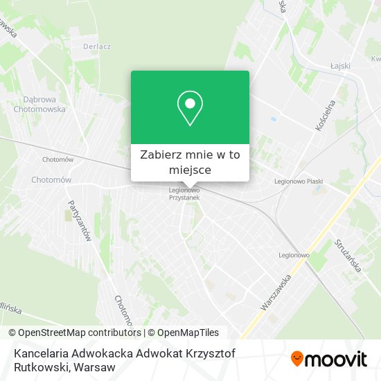 Mapa Kancelaria Adwokacka Adwokat Krzysztof Rutkowski