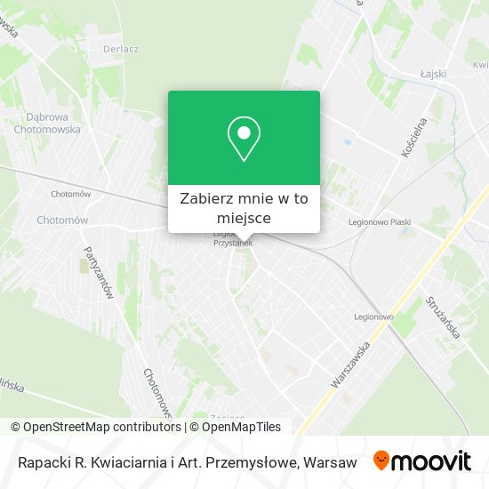 Mapa Rapacki R. Kwiaciarnia i Art. Przemysłowe