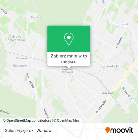 Mapa Salon Fryzjerski