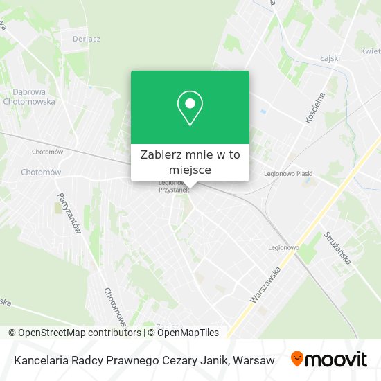 Mapa Kancelaria Radcy Prawnego Cezary Janik