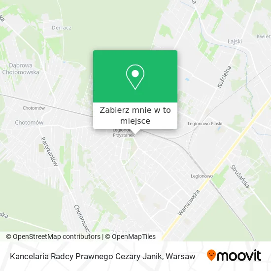 Mapa Kancelaria Radcy Prawnego Cezary Janik