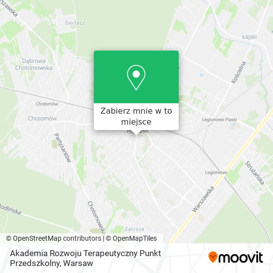 Mapa Akademia Rozwoju Terapeutyczny Punkt Przedszkolny