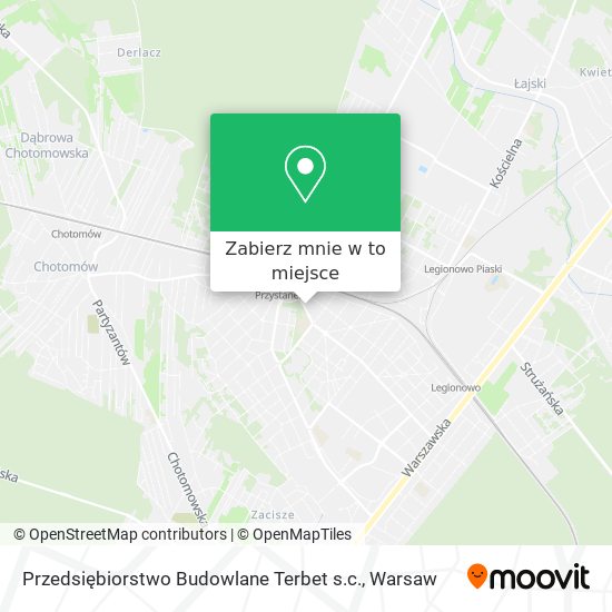 Mapa Przedsiębiorstwo Budowlane Terbet s.c.