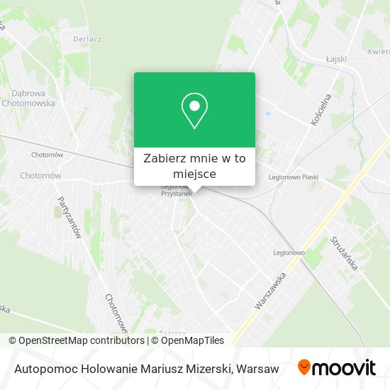 Mapa Autopomoc Holowanie Mariusz Mizerski