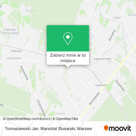 Mapa Tomaszewski Jan. Warsztat Ślusarski