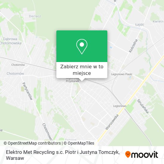 Mapa Elektro Met Recycling s.c. Piotr i Justyna Tomczyk