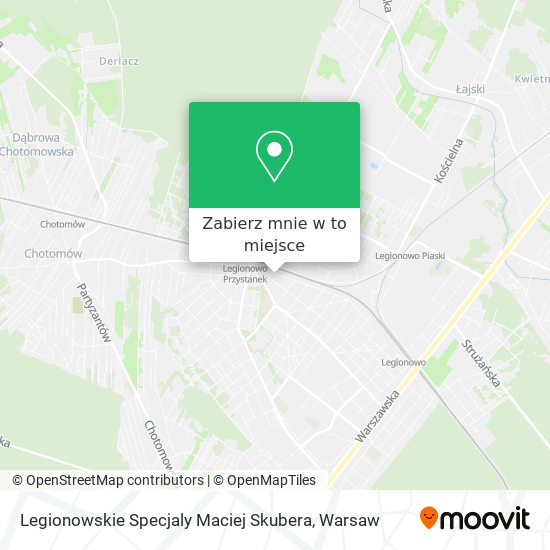 Mapa Legionowskie Specjaly Maciej Skubera