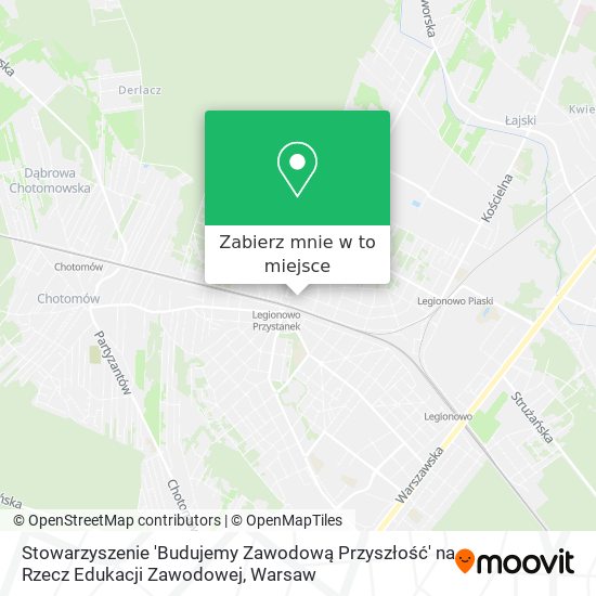 Mapa Stowarzyszenie 'Budujemy Zawodową Przyszłość' na Rzecz Edukacji Zawodowej