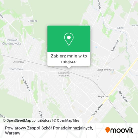 Mapa Powiatowy Zespół Szkół Ponadgimnazjalnych