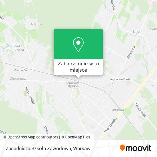 Mapa Zasadnicza Szkoła Zawodowa