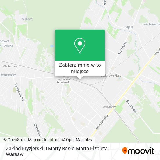 Mapa Zakład Fryzjerski u Marty Rosło Marta Elżbieta