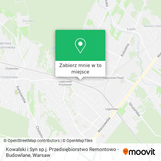 Mapa Kowalski i Syn sp.j. Przedsiębiorstwo Remontowo - Budowlane