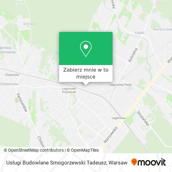 Mapa Usługi Budowlane Smogorzewski Tadeusz