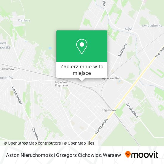 Mapa Aston Nieruchomości Grzegorz Cichowicz