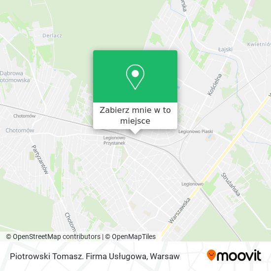 Mapa Piotrowski Tomasz. Firma Usługowa