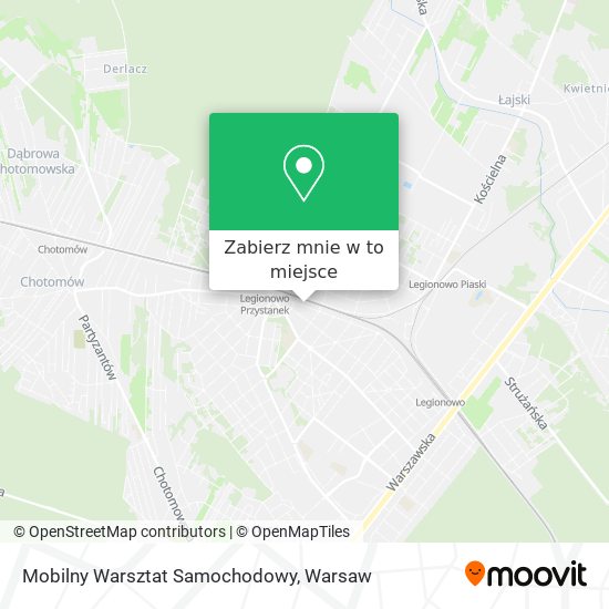 Mapa Mobilny Warsztat Samochodowy