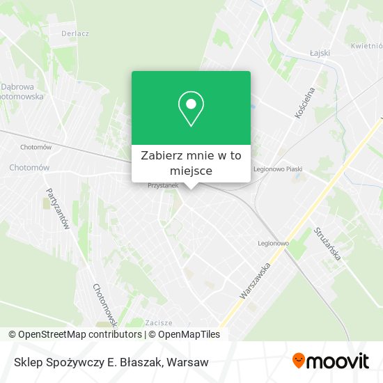 Mapa Sklep Spożywczy E. Błaszak