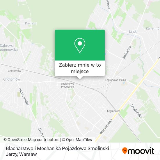 Mapa Blacharstwo i Mechanika Pojazdowa Smoliński Jerzy