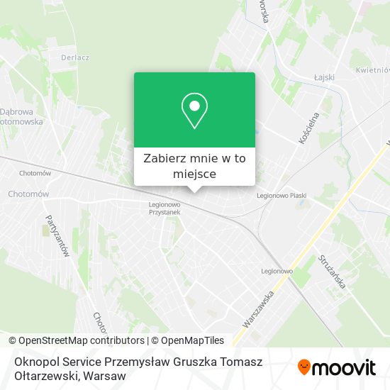 Mapa Oknopol Service Przemysław Gruszka Tomasz Ołtarzewski