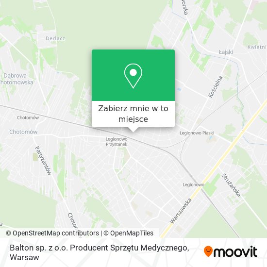 Mapa Balton sp. z o.o. Producent Sprzętu Medycznego