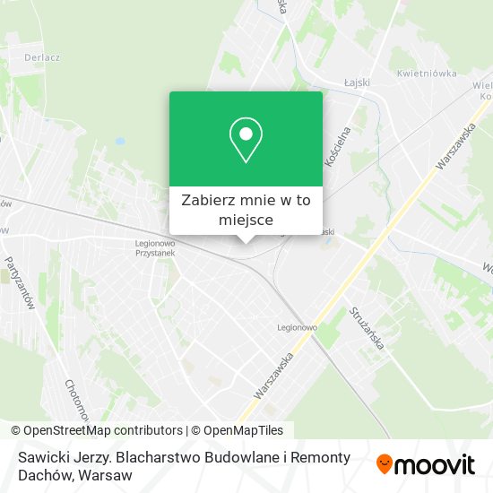 Mapa Sawicki Jerzy. Blacharstwo Budowlane i Remonty Dachów